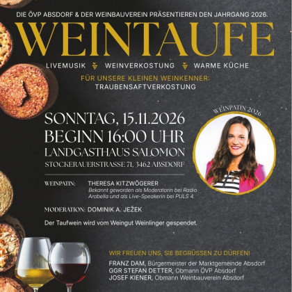 Weintaufe Absdorf