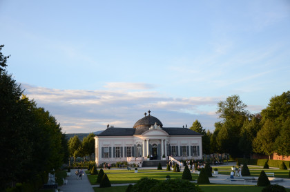Gartenpavillon Abendstimmung