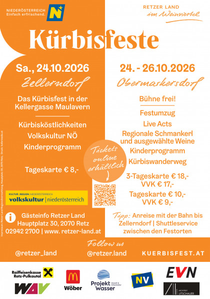 Programm Kürbisfeste im Retzer Land