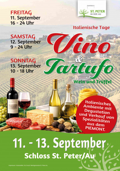 Die Feinschmeckerregion Piemont ist zu Gast im Schloss.