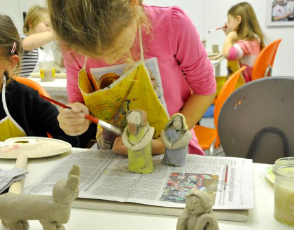 Engel und Krippenfiguren“