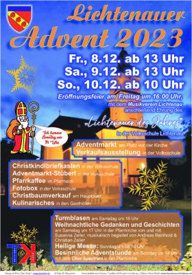 Plakat Adventmarkt Lichtenau