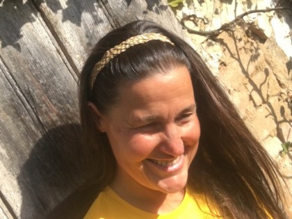 Geflochtenes Haarband aus Segge