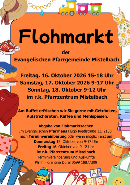 Flohmarkt der Evangelischen Pfarrgemeinde Mistelbach
