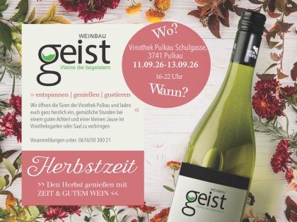 Tage der offenen Vinothek - Weinbau Geist