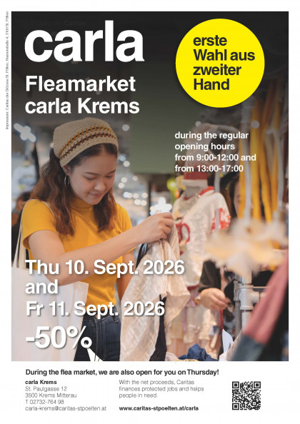 carla fleamarket Thu 10. and Fr 11. Sept. 2026