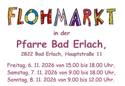 Flohmarkt Pfarre Bad Erlach