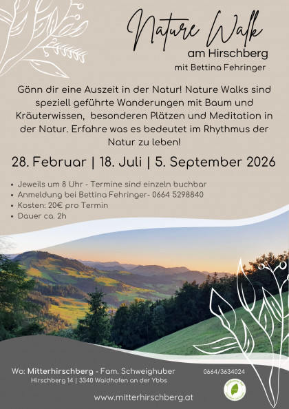 Flyer - Nature Walk
