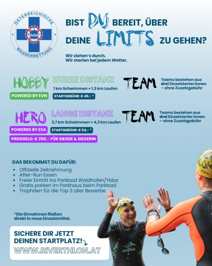 RIVERTHLON X - die Bewerbe (einzeln   Team)