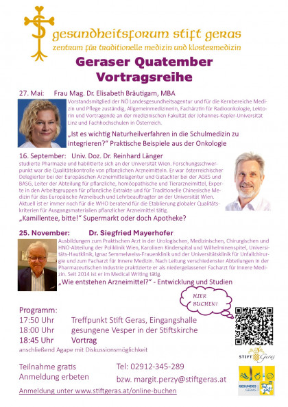 Geraser Quatember - Vortragsreihe