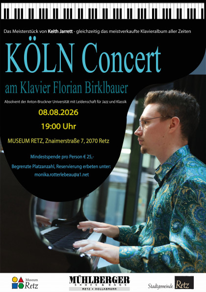 Plakat "Köln Concert in Retz" 