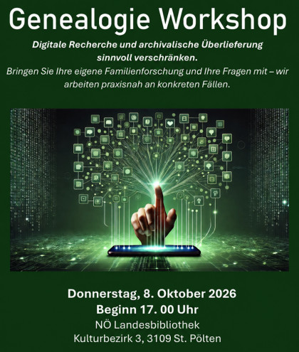 Genealogie Workshop mit Georg Gaugusch (Wer einmal war)