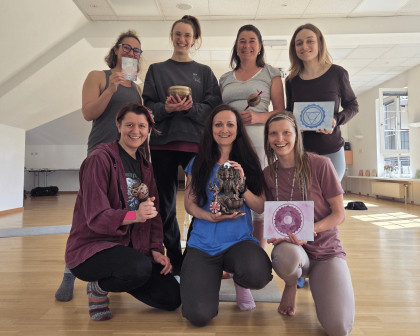 Gemeinschaft beim Yoga Retreat