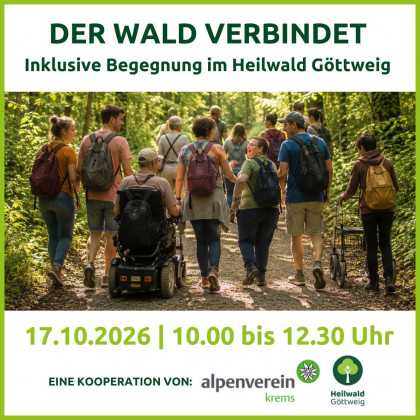 Flyer Seite 1 - Inklusionsangebot im Heilwald Göttweig