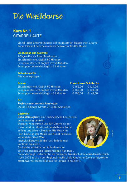 Sommer – Musik und Kreativwoche - S7