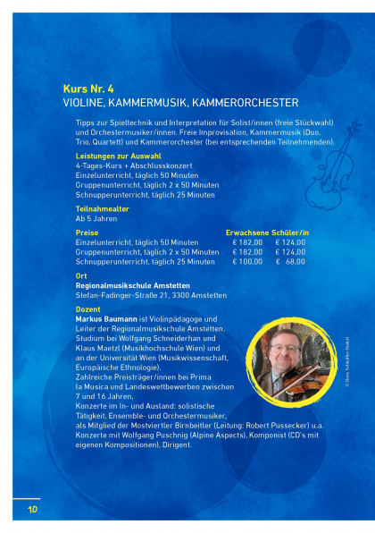 Sommer – Musik und Kreativwoche - S10