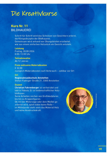 Sommer – Musik und Kreativwoche - S19
