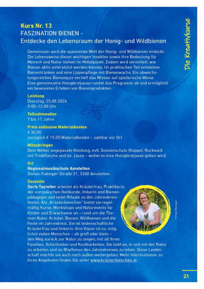 Sommer – Musik und Kreativwoche - S21