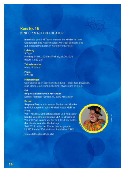Sommer – Musik und Kreativwoche - S26