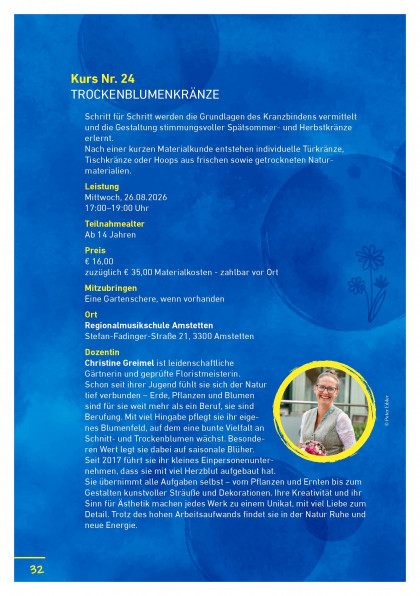 Sommer – Musik und Kreativwoche - S32