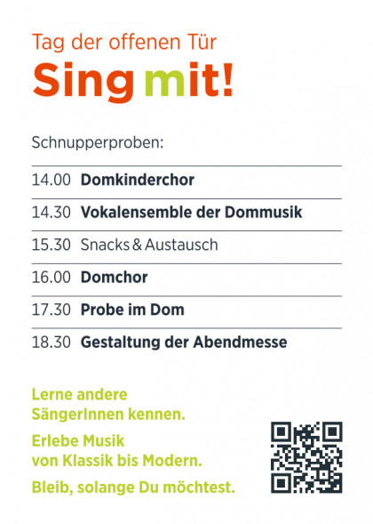 Tag der offenen Tür 2026 Flyer