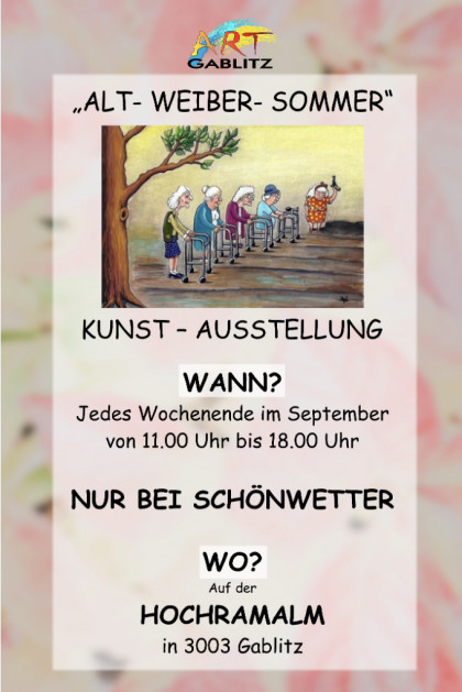  "Alt-Weiber-Sommer"-Kunstausstellung 2026 - Flyer