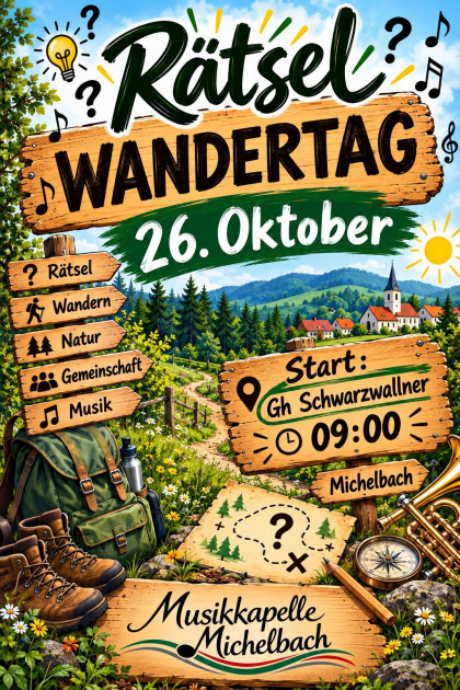 Plakat Wandertag