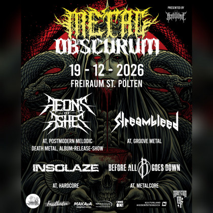 Aeons Of Ashes kommen zu ihrer Albumrelease-Show wieder in den Freiraum
