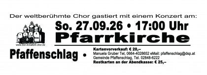 Don Kosaken Chor Serge Jaroff in Pfaffenschlag bei Waidhofen an der Thaya