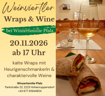 Weinviertler Wraps und Wein