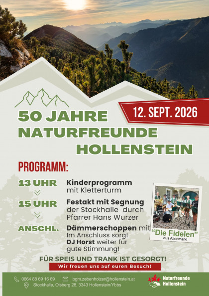 50 Jahre Naturfreunde Hollenstein/Ybbs