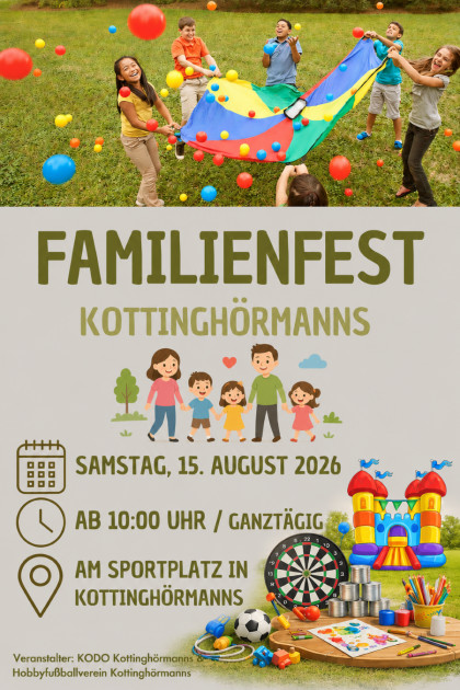 Einladung Familienfest Kottinghörmanns 2026
