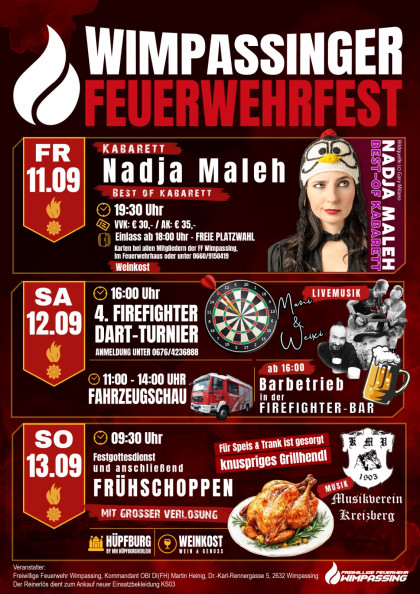 Programm Wimpassinger Feuerwehrfest