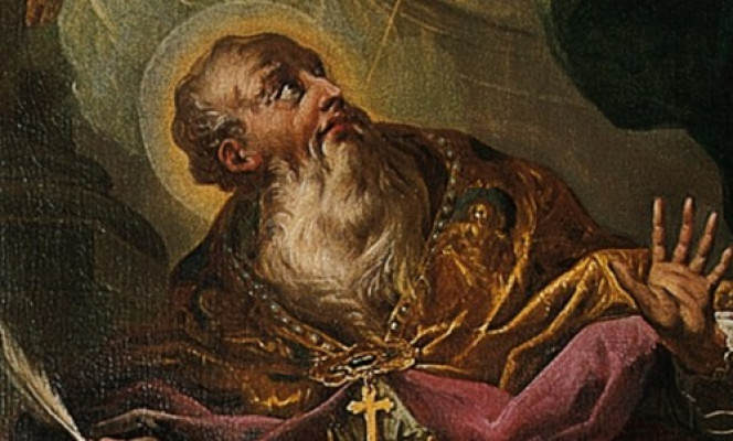 Hl. Augustinus - Seitenaltar Stiftskirche Geras