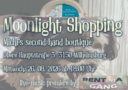 Moonlight shopping & Live - music