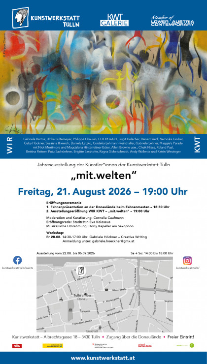 Einladung Kunstwerkstatt Tulln