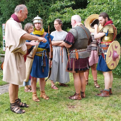Römische Soldaten im Lager