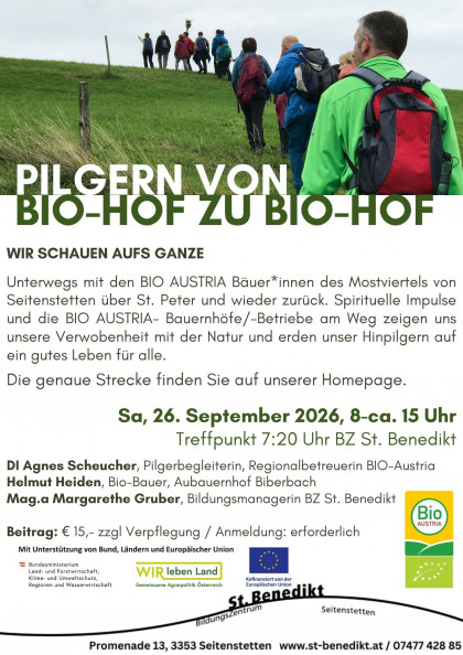 Flyer Bio-Hof Pilgern