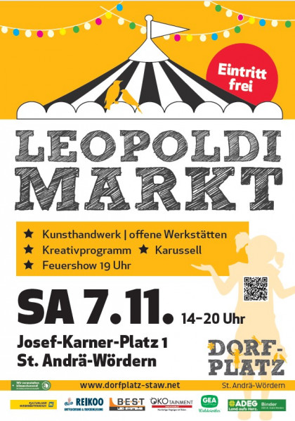 Plakat Leopoldimarkt in St. Andrä-Wördern 2026