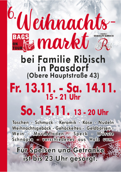 Weihnachtsmarkt Ribisch Paasdorf