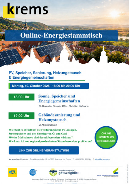 Einladung Online-Energiestammtsich