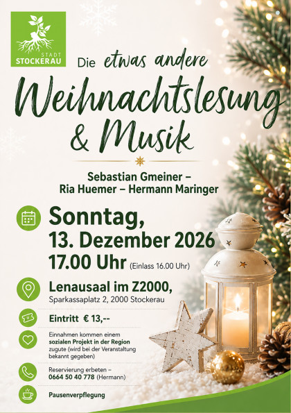 Die etwas andere Weihnachtslesung 2026