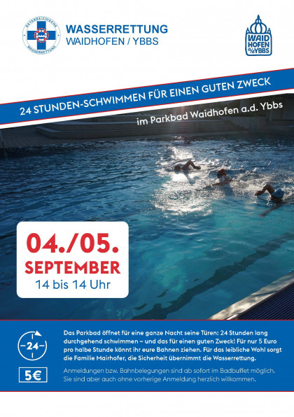 24-Stunden-Schwimmen im Parkbad WY