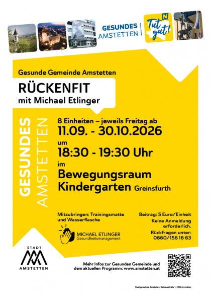 Angebot der Gesunden Gemeinde Amstetten
