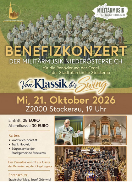 Benefizkonzert der Militärmusik NÖ