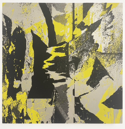 Affiches No.5, Siebdruck auf Holzkörper, 30cm x 30cm