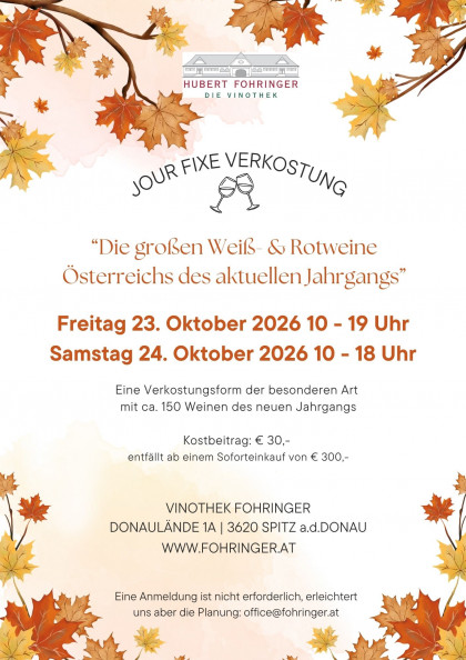 Jour Fixe Herbst 2026