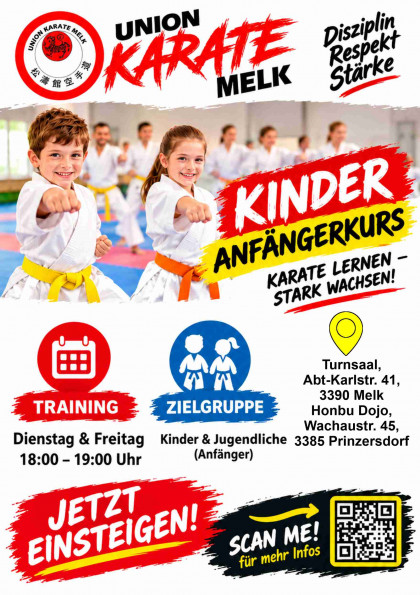 Anfänger Kurs für Kinder Karate