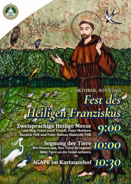 Franziskusmesse mit Tiersegnung, Kartause Gaming