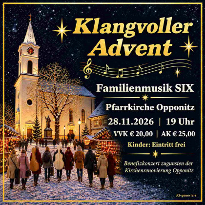 Cover - Klangvoller Advent mit der Familienmusik Six